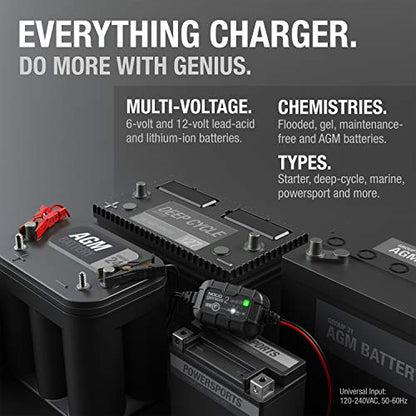 GENIUS2 2A 6 12V Smart Battery Charger