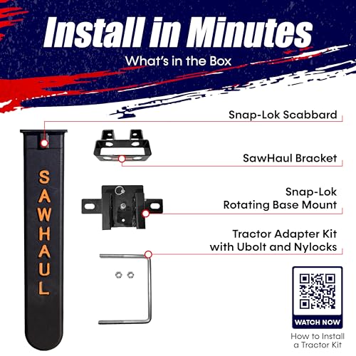 Snap Lok Universal Chainsaw Carrier Kit for Tractors and Skid Steers