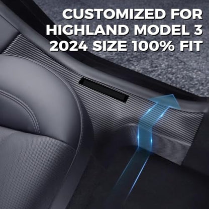 8Pcs Door Sill Protector for Tesla Model 3 Highland 2023 2024 2025 2026