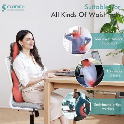 Car Lumbar Support Pillow and Neck Headrest Pillow for Office Chair