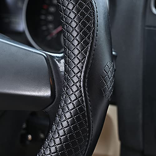Heavy Duty Pure Cowhide Steering Wheel Cover