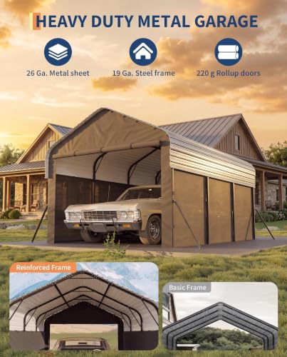 10x15x9 ft Metal Carport