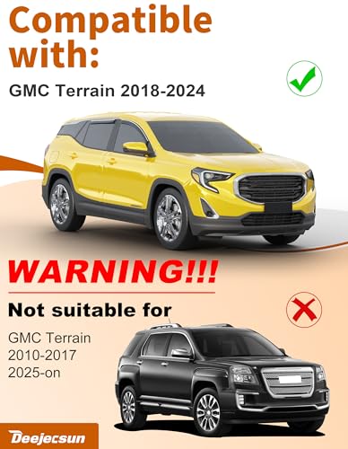 in Channel Window Visors Rain Guards for GMC Terrain 2018 (4 Count)