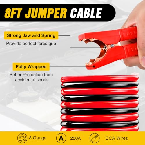 Car Roadside Emergency Kit with Jumper Cables