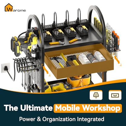 Power Tool Organizer Cart with 8