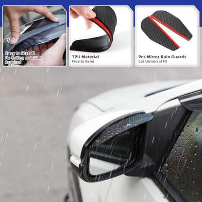 in Channel Window Visors Rain Guards Fit for Honda HR (4 Count)