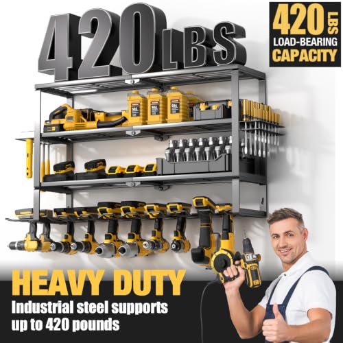Large Power Tool Organizer Wall Mount