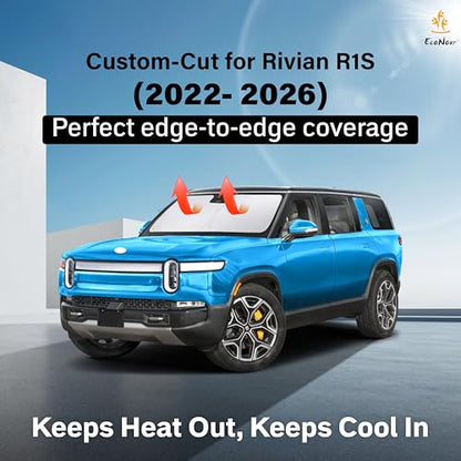 Windshield Sun Shade Compatible for Rivian R1S R1T 2022