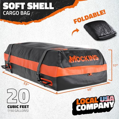 64"x39"x6" Extendable Roof Rack Cargo Carrier for Top of Vehicle