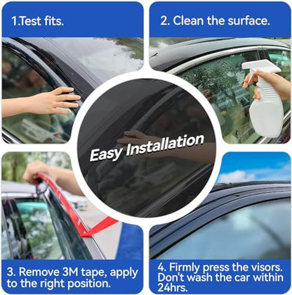 Window Visors Rain Guards for 2011 (4 Count)
