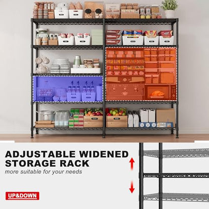 5 Tier Heavy Duty Metal Shelving