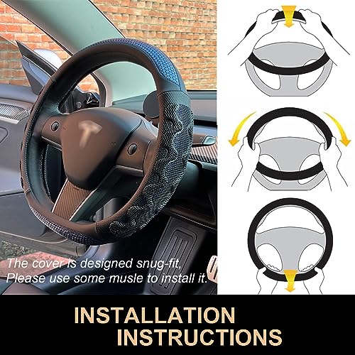 Great Grip Steering Wheel Cover for Tesla Model Y