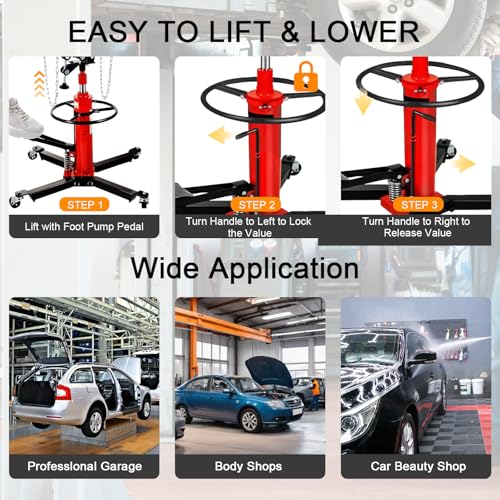 Transmission Jack High Lift 1660 lbs