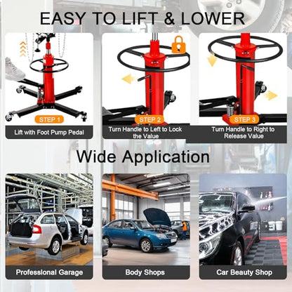 Transmission Jack High Lift 1660 lbs