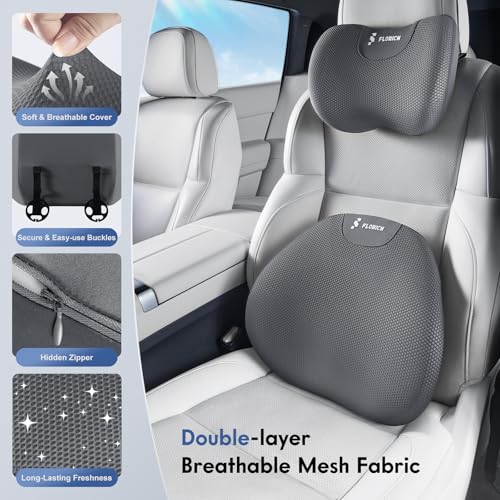 Lumbar Support Pillow and Neck Pillow for Office Chair Car