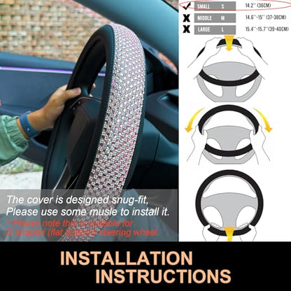 Bling Comfy Steering Wheel Cover for Tesla Model Y