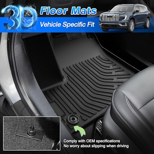 Floor Mats for Chevy Traverse & GMC Acadia 2024