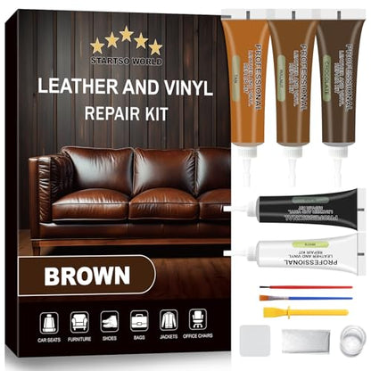 Brown Leather & Vinyl Repair Kit for Furniture