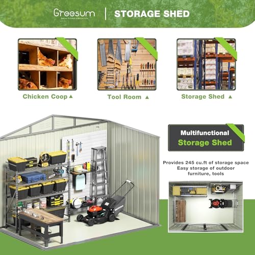 8x6FT Outdoor Storage Shed