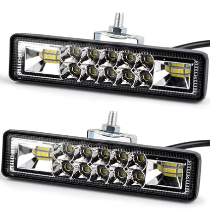 2Pcs 5.7 Inch 60W LED Light Bar Flood Spot Combo for Jeep Truck (2 Count)