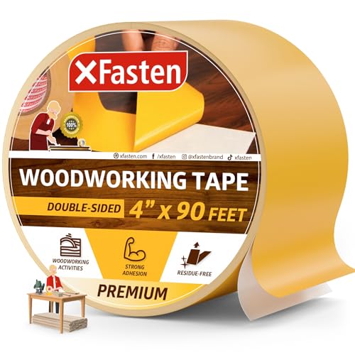 Double Sided Woodworking Tape 4 Inches x 90 Feet