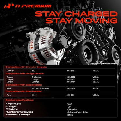 Alternator Compatible with Chrysler 300 11