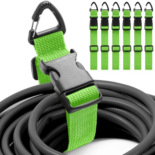 6 Pack Adjustable Extension Cord Holder Straps (6 Count)