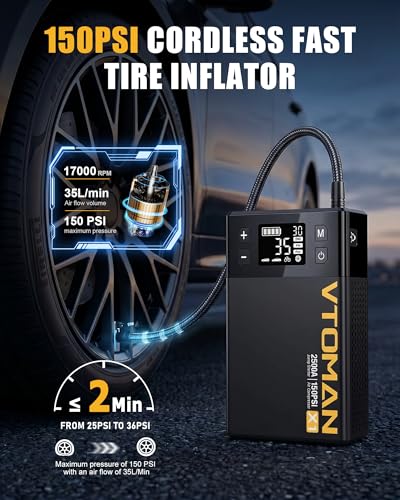 X1 Jump Starter with Air Compressor for Up to 8.5L Gas