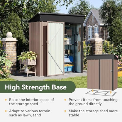 5x3 ft Outdoor Storage Shed
