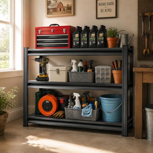 Garage Shelving 1200 LBS Adjustable Metal Storage Shelves