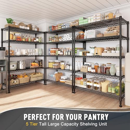 31.5" W 5 Tier Storage Shelves