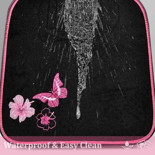Embroidery Butterfly and Flower Car Floor Mats