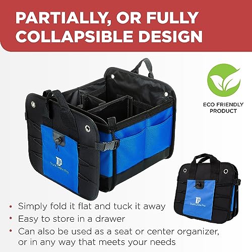 Blue Car Cargo Trunk Organizer for SUV & Auto Storage (16 Ounce)