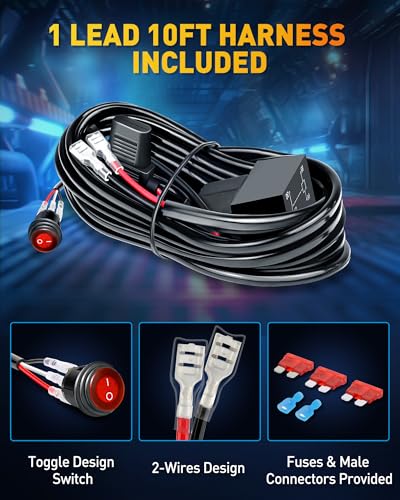 12 Inch LED Light Bar with Wiring Harness
