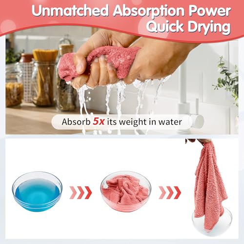 Red Microfiber Cleaning Cloth (12 Count)