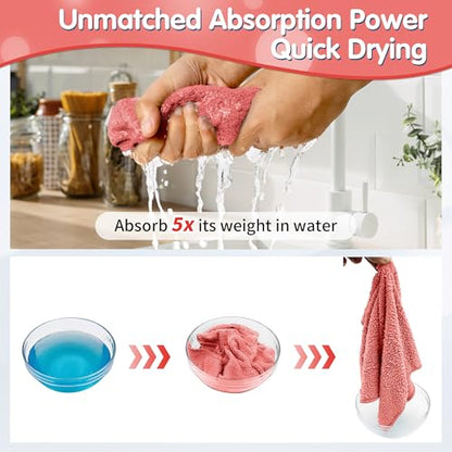 Red Microfiber Cleaning Cloth (8 Count)