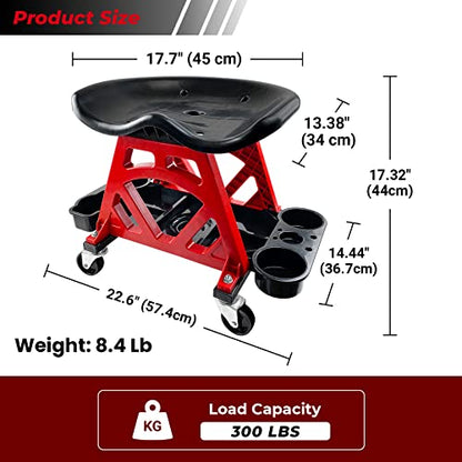 Durable Mechanic Stool Chair with Wheels