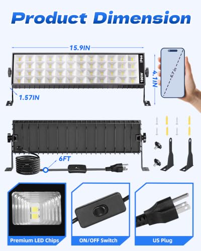 2 Pack LED Shop Lights (2 Count)