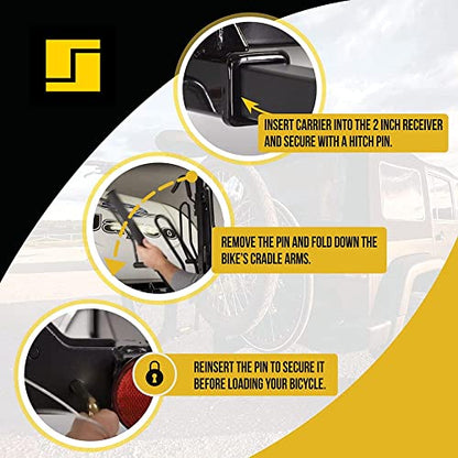 Bike Carrier Hitch Mount Bike Rack for Car