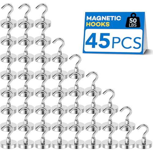 Magnetic Hooks for Cruise Essentials 2026 Cabins Door 45 Pack (45 Count)