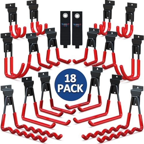 Slatwall Hooks 18 Pack Heavy Duty Multi Sizes (18 Count)