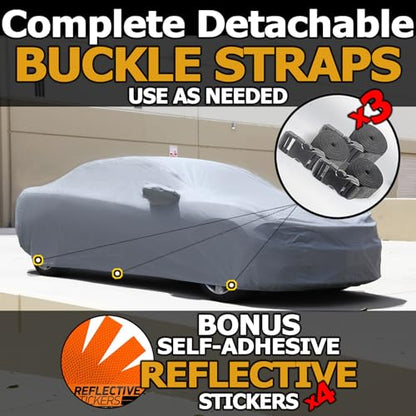 All Weather Waterproof car Cover Good for rain Snow uv Protection dust Large