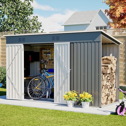 4'x10' Metal Shed Outdoor Storage Shed