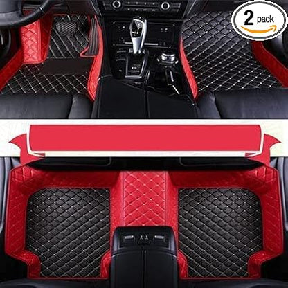 Custom Making Car Floor Mats Compatible with Audi BMW Mercedes-Benz Toyota Lexus Honda Infiniti Nissan Hyundai Kia All Models 2005-2026 (Black Beige and Red)