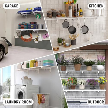 2 Pack Garage Wall Shelving (2 Count)