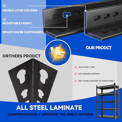 45"W Garage Shelving Heavy Duty Rack