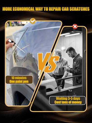 LS9R/2Y) Glacier White Metallic Touch Up Paint Compatible with Audi, Exact Match Car Paint Pen Automotive Scratch Repair Remover Kit Quick & Easy Solution for Vehicle Chips and Nicks