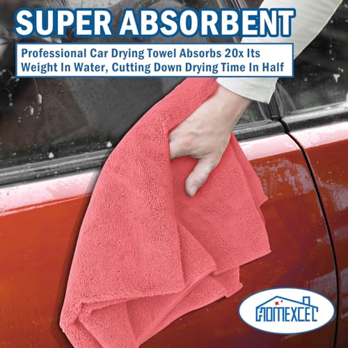 Professional Large Microfiber Car Drying Towels 2 Pack (2 Count)