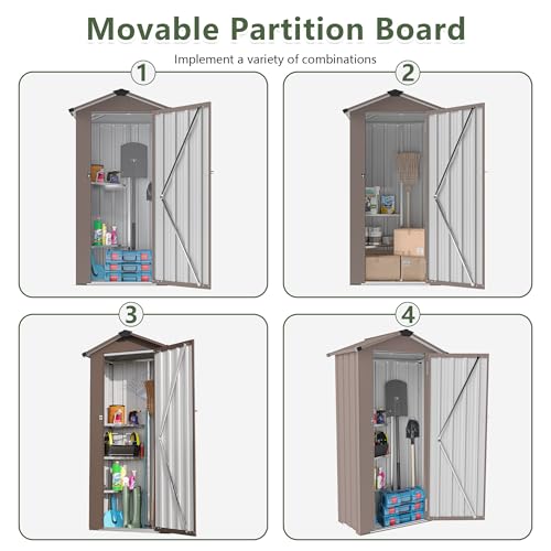 2.5x1.4 FT Outdoor Storage Shed