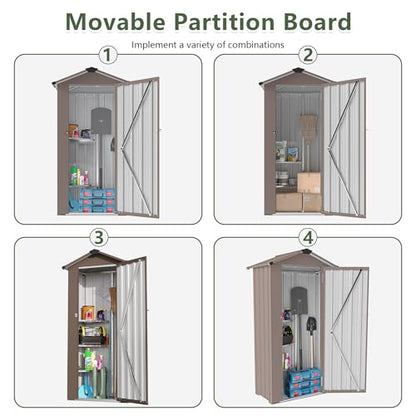 2.5x1.4 FT Outdoor Storage Shed